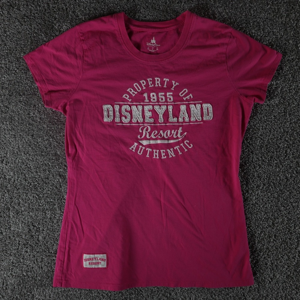 Disney Parks Disneyland Resort 1955 T Shirt Women's L Pink Graphic Tee